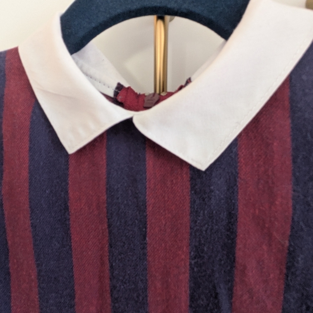 Vintage Striped Puff Sleeve Dress - Picture 3 of 6